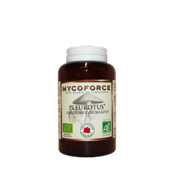 Pleurotus- 180 glules - Bio* - Mycoforce - Poudre de champignon - Vecteur Energy