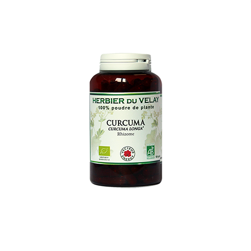 Curcuma - Bio* - 180 gélules de plante - Phytothérapie - Vecteur Energy
