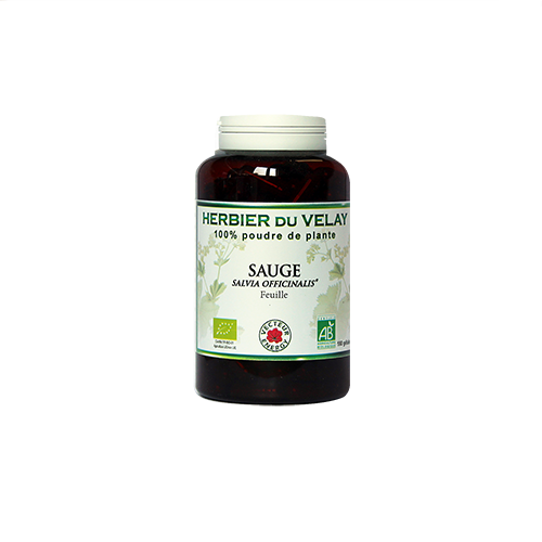 Sauge - Bio* - 180 gélules de plante - Phytothérapie - Vecteur Energy