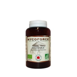 Shiitak- 180 glules - Bio* - Mycoforce - Poudre de champignon - Vecteur Energy