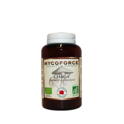 Chaga- 150 glules - Bio* - Mycoforce - Poudre de champignon - Vecteur Energy