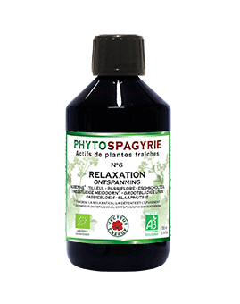 Phytospagyrie N°6 Relaxation - Bio* - 300 ml - Synergie de plantes biologiques* - Vecteur Energy