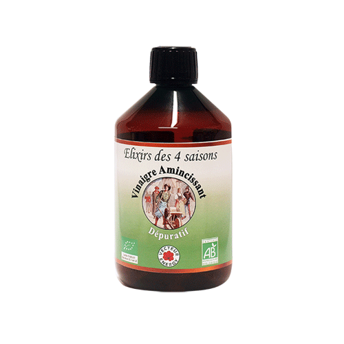 Vinaigre amincissant - Bio* - Elixir des 4 Saisons - 500 ml - Vecteur Energy