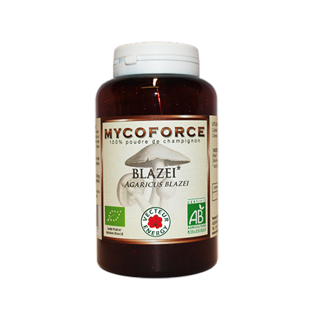 Blazei- 180 gélules - Bio* - Mycoforce - Poudre de champignon - Vecteur Energy