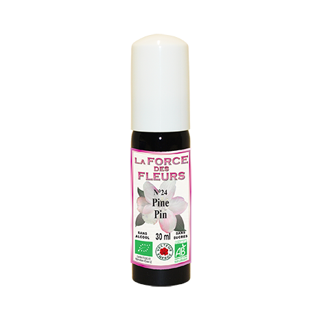 La Force des Fleurs N°24 Pine / Pin - Fleurs de Bach - Bio - Sans sucres - Sans alcool - 30ml