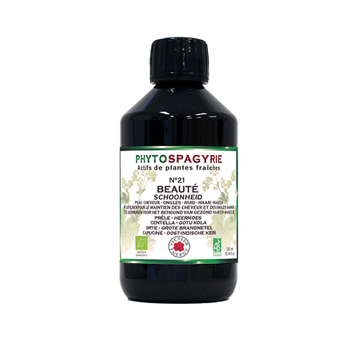 Phytospagyrie N°21 Beauté - Bio* - 300 ml - Synergie de plantes biologiques* - Vecteur Energy