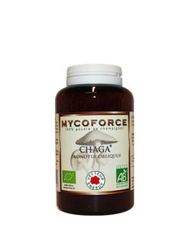 Chaga- 150 gélules - Bio* -  Mycoforce - Poudre de champignon - Vecteur Energy