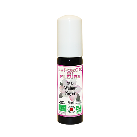 La Force des Fleurs N°33 Walnut / Noyer - Fleurs de Bach - Bio - Sans sucres - Sans alcool - 30ml