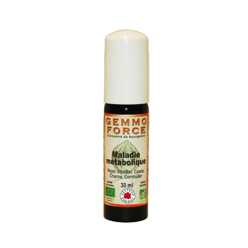 GemmoForce Complexe N°08 - Métabolisme - sans alcool - Bio - 30 ml - Gemmothérapie - Vecteur Energy