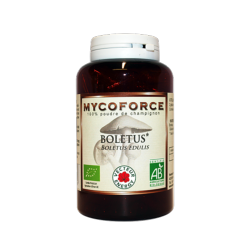 Boletus- 180 gélules - Bio* - Mycoforce - Poudre de champignon - Vecteur Energy