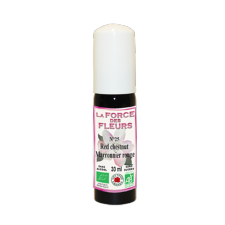 La Force des Fleurs N°25 Red chestnut / Marronnier rouge - Fleurs de Bach - Bio - Sans sucres - Sans alcool - 30ml