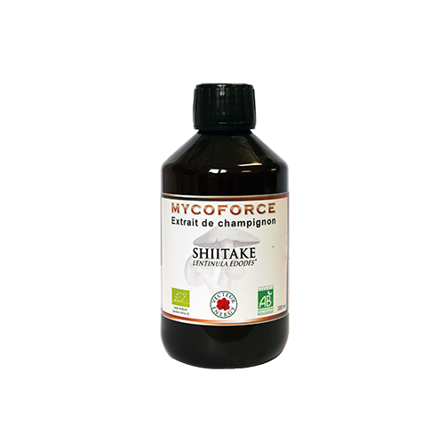 Shiitaké- 300 ml - Bio* - Mycoforce - Extrait de champignon - Vecteur Energy