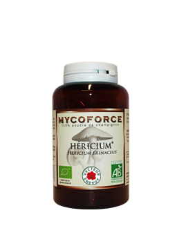 Héricium- 180 gélules - Bio* - Mycoforce - Poudre de champignon - Vecteur Energy