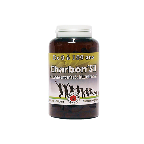 Charbon'Sil - 180 gélules - Complément alimentaire - Vecteur Energy