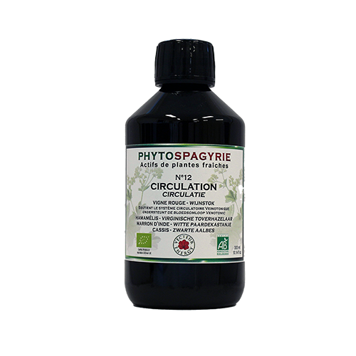 Phytospagyrie N°12 Circulation - Bio* - 300 ml - Synergie de plantes biologiques* - Vecteur Energy