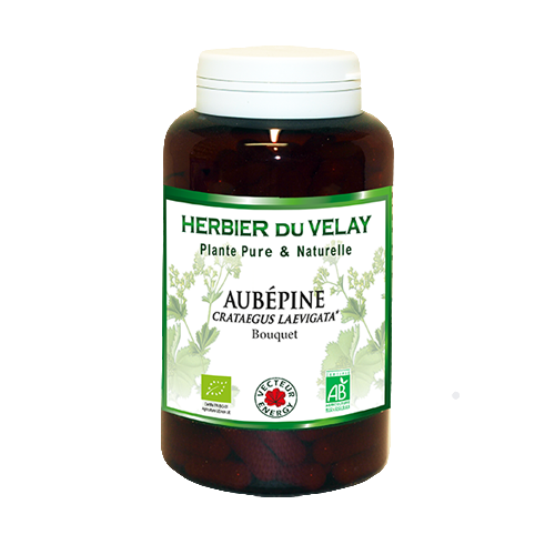 Aubépine - Bio* - 180 gélules de plante - Phytothérapie - Vecteur Energy