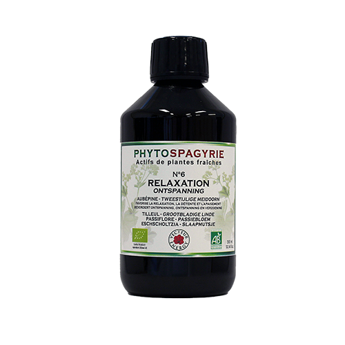 Phytospagyrie N°06 Relaxation - Bio* - 300 ml - Synergie de plantes biologiques* - Vecteur Energy