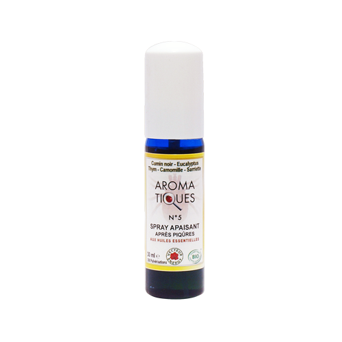 Aroma-Tiques N°5** - Complexe aux Huiles essentielles - 30 ml - BIO - Répulsif - Vecteur Energy