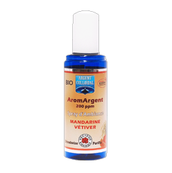 AromArgent Mandarine / Vetiver 200 ppm*** - 100 ml - Argent colloïdal - Vecteur Energy