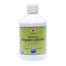 Solution Argent colloïdal 20 ppm 500 ml certifiéé naturelle** - Argent colloïdal - Vecteur Energy