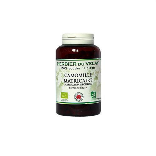 Camomille matricaire - Bio* - 180 gélules de plante - Phytothérapie - Vecteur Energy