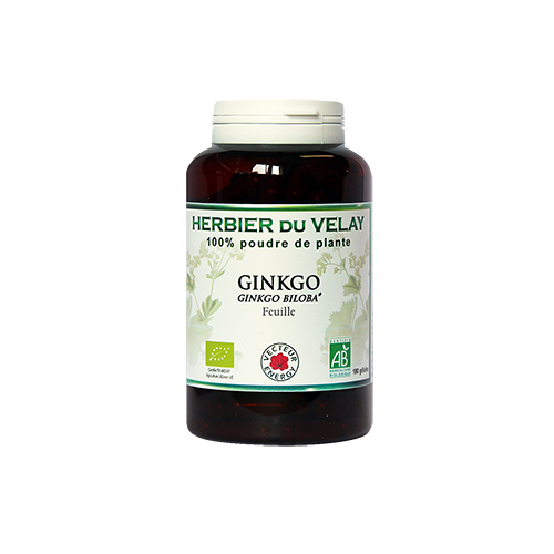 Ginkgo - Bio* - 180 gélules de plante - Phytothérapie - Vecteur Energy