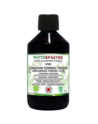 Phytospagyrie N°20 Elimination (toxines, toxiques) - Bio* - 300 ml - Synergie de plantes biologiques* - Vecteur Energy