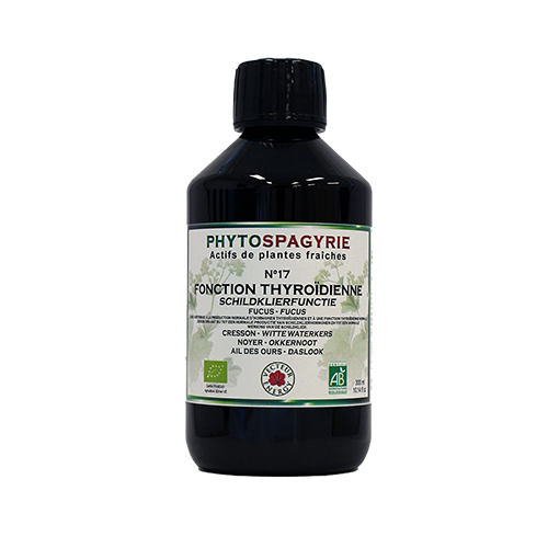 Phytospagyrie N°17 Fonction thyroïdienne - Bio* - 300 ml - Synergie de plantes biologiques* - Vecteur Energy