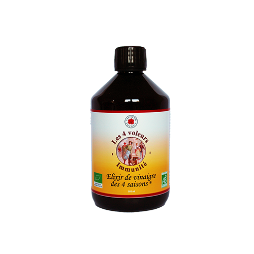 Vinaigre Immunité - Bio* - Elixir des 4 Saisons - 500 ml - Vecteur Energy