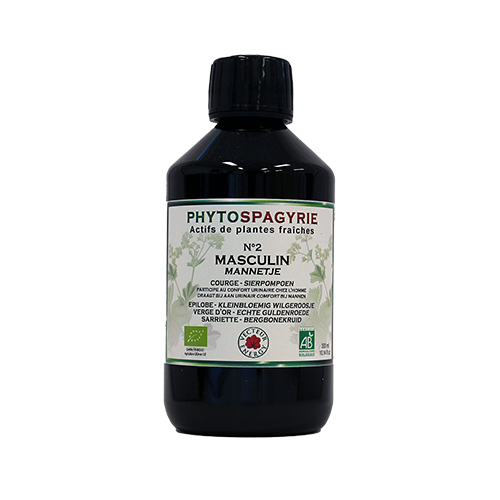 Phytospagyrie N°02 Masculin - Bio* - 300 ml - Synergie de plantes biologiques* - Vecteur Energy