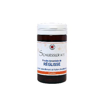 Sels biochimiques de Schuessler N°05 - Réglisse - Kalium phosphoricum - 30 gélules - Vecteur Energy