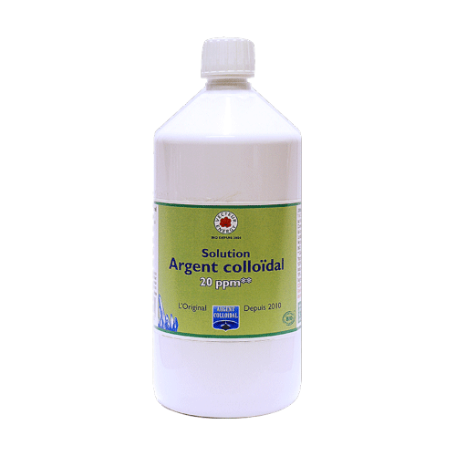 Solution Argent colloïdal 20 ppm 1 Litre certifié naturelle** - Argent colloïdal - Vecteur Energy