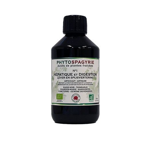 Phytospagyrie N°01 Hépatique et digestion - Bio* - 300 ml - Synergie de plantes biologiques* - Vecteur Energy