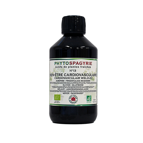 Phytospagyrie N°13 Bien-être cardiovasculaire - Bio* - 300 ml - Synergie de plantes biologiques* - Vecteur Energy