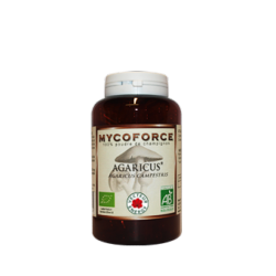 Agaricus- 180 glules - Bio* - Mycoforce - Poudre de champignon - Vecteur Energy