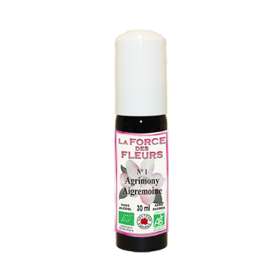 La Force des Fleurs N°01 Agrimony / Aigremoine - Fleurs de Bach - Bio - Sans sucres - Sans alcool - 30 ml