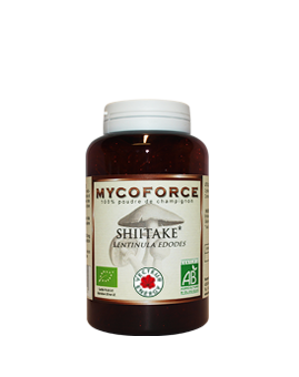 Shiitaké - 180 gélules - Bio* - MYCOFORCE
