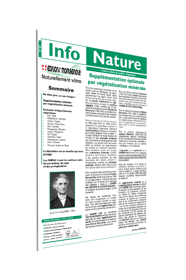 Info Nature Oligo-Eléments Info Nature Oligo-Eléments